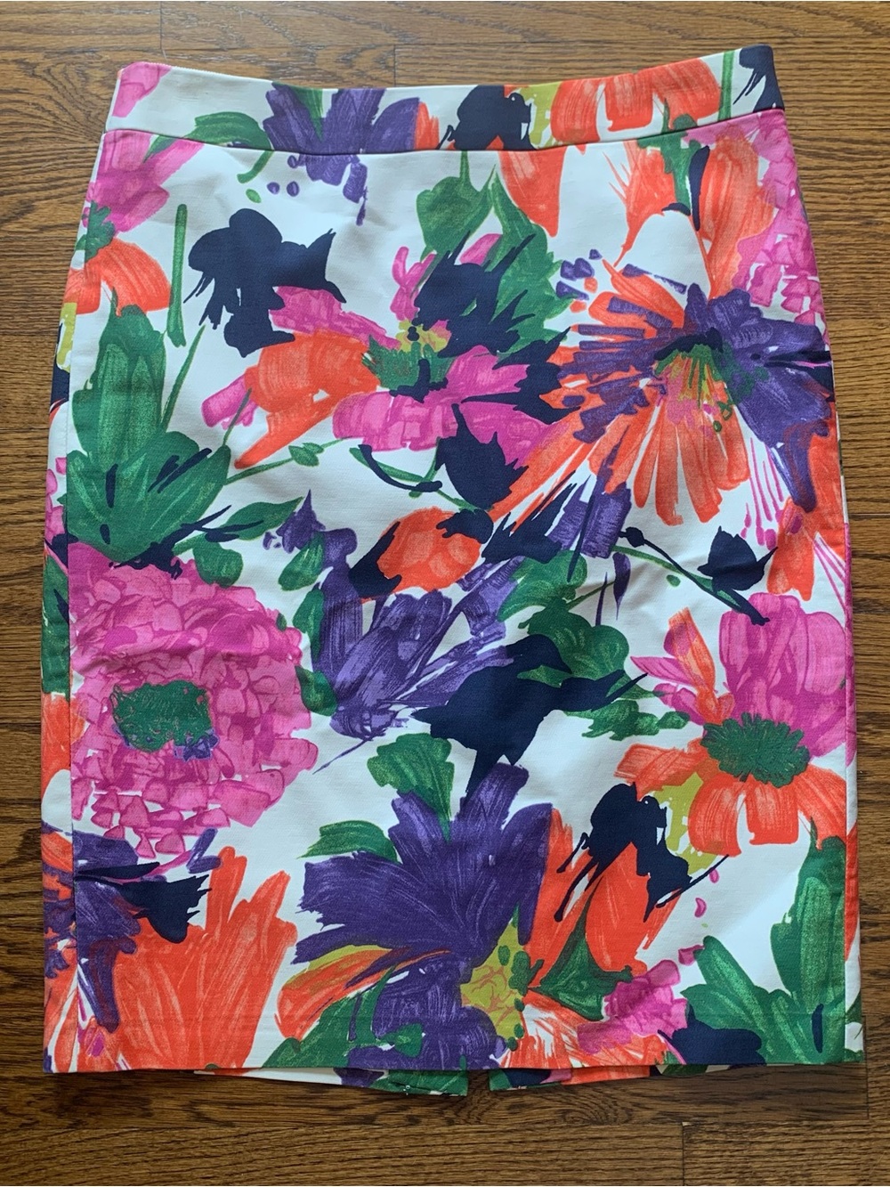 J.Crew garden floral No. 2 pencil skirt Sz 4 EUC